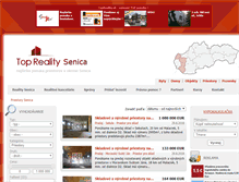 Tablet Screenshot of priestory.reality-senica.eu