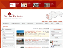 Tablet Screenshot of objekty.reality-senica.eu